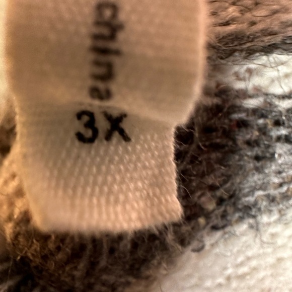 Simple Striped kimono style cardigan 3X VGUC - Picture 3 of 3